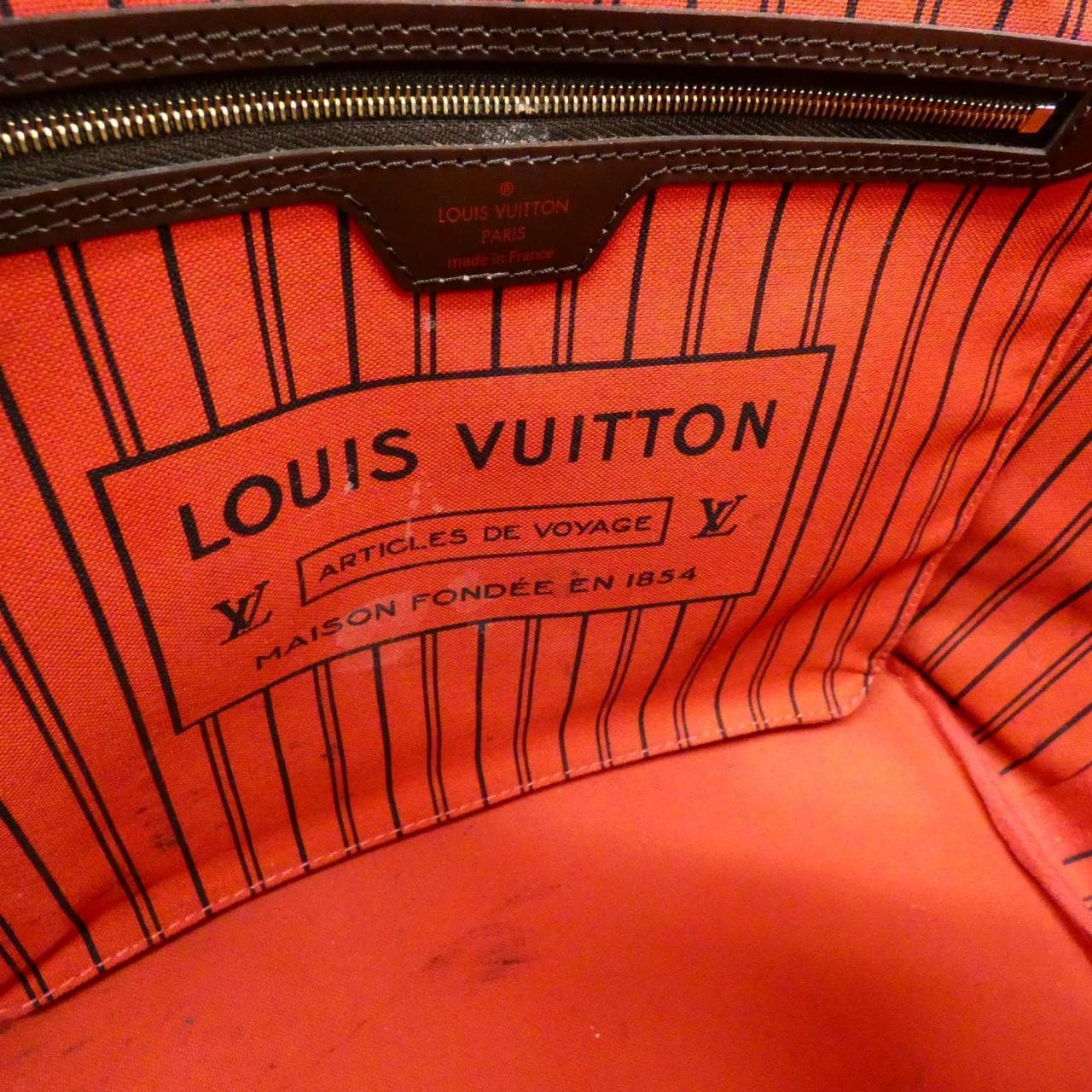 LOUIS VUITTON Damier Neverfull MM N41358 bag