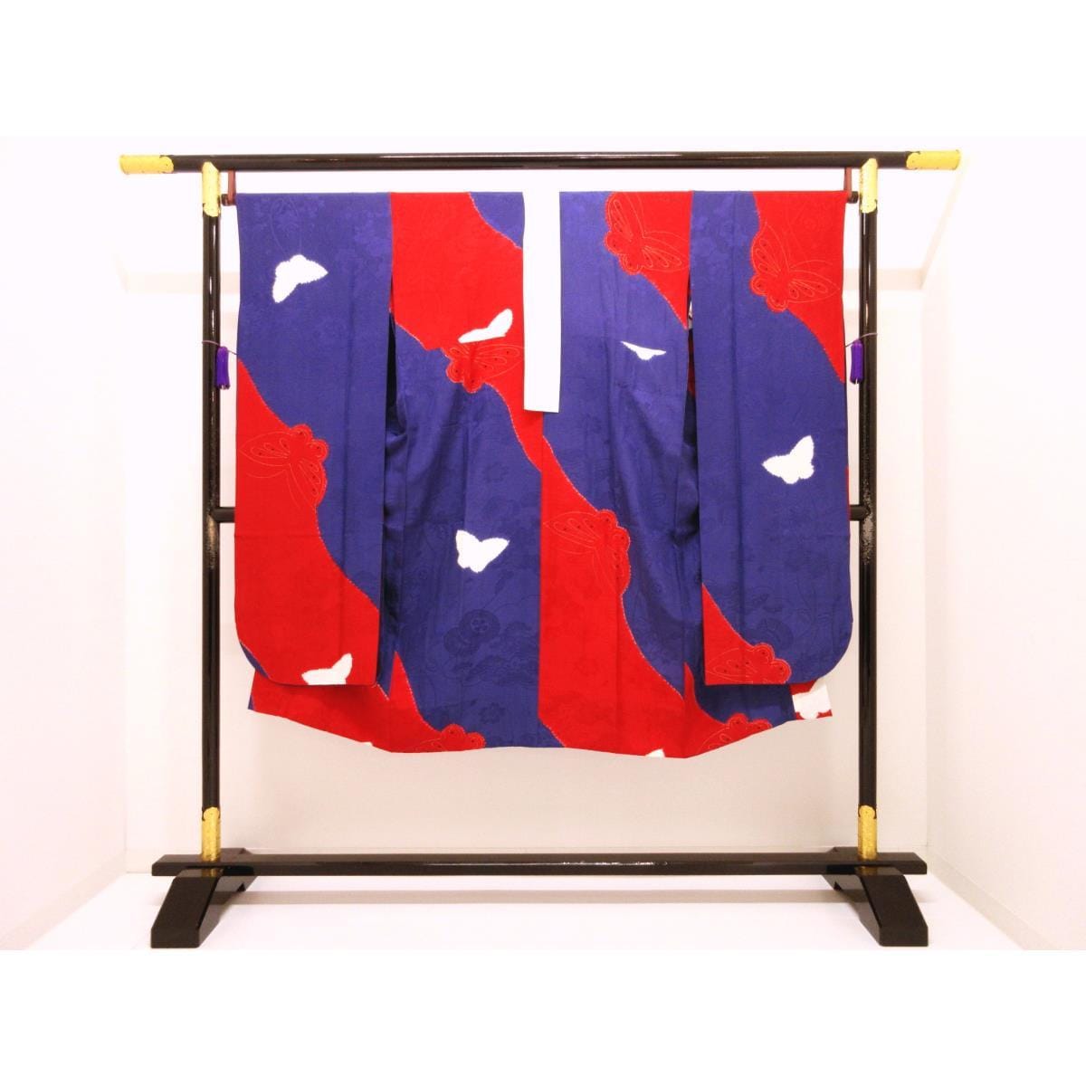 長衫振袖金彩加工抽皺