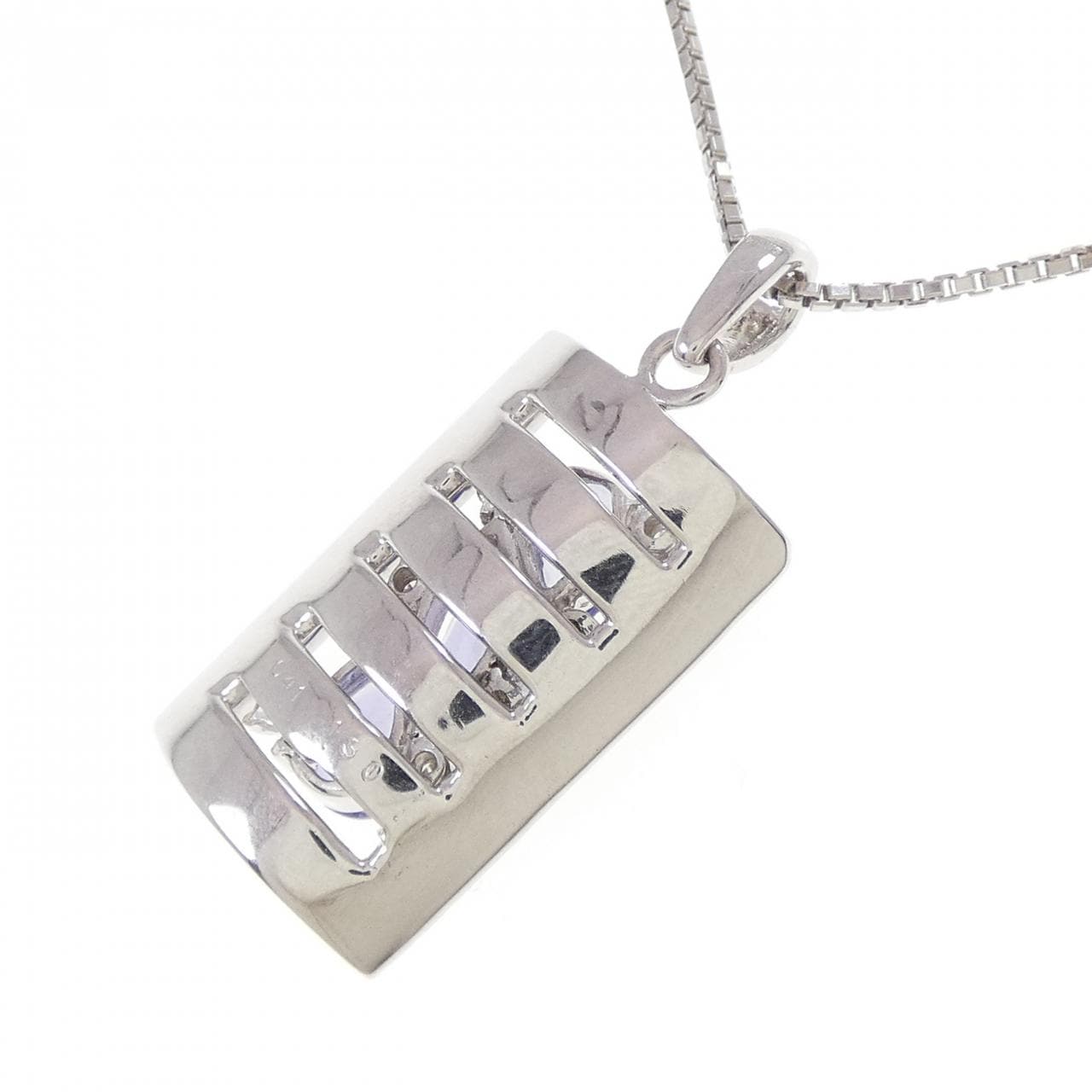 K18WG タンザナイト ネックレス 1.30CT