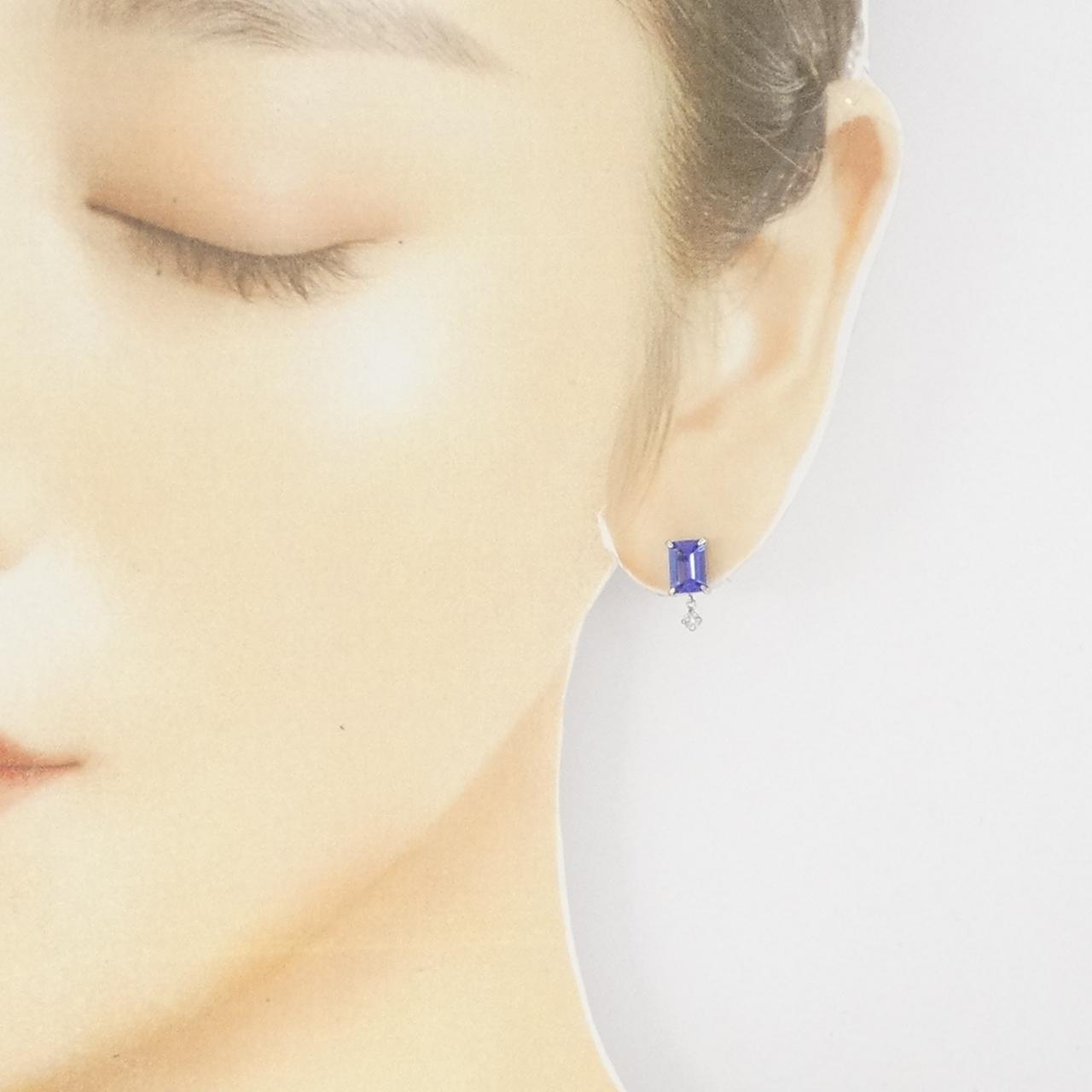 【リメイク】PT タンザナイト ピアス 1.56CT