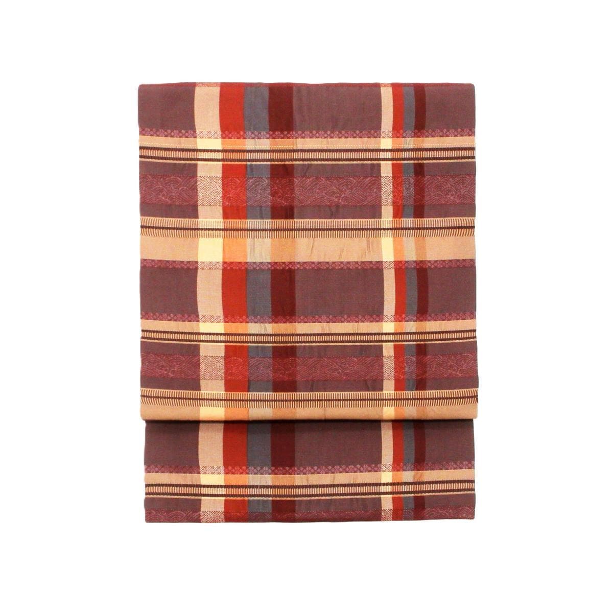 名古屋帯　しじら織　全通柄