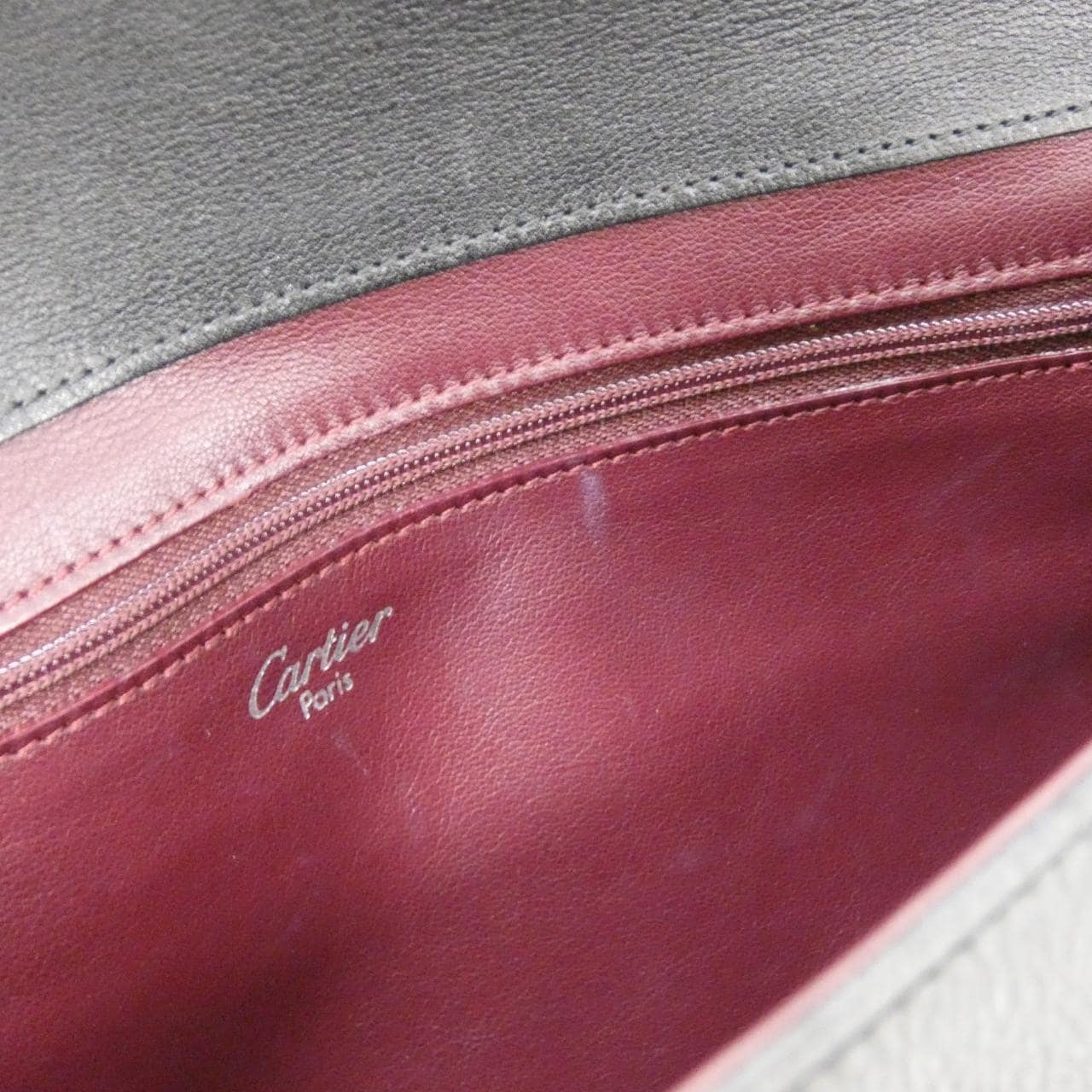 【ヴィンテージ】カルティエ CABOCHON カボション フラップ バッグ L1000620 バッグ