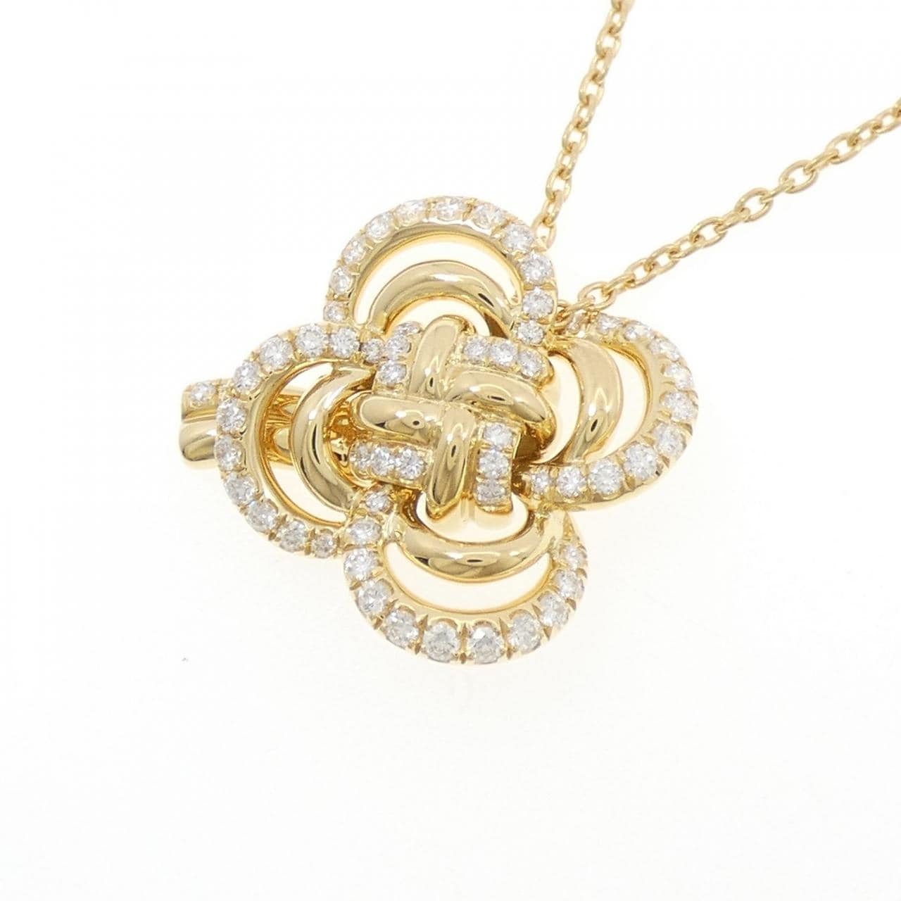 K18YG ダイヤモンド ネックレス 0.39CT