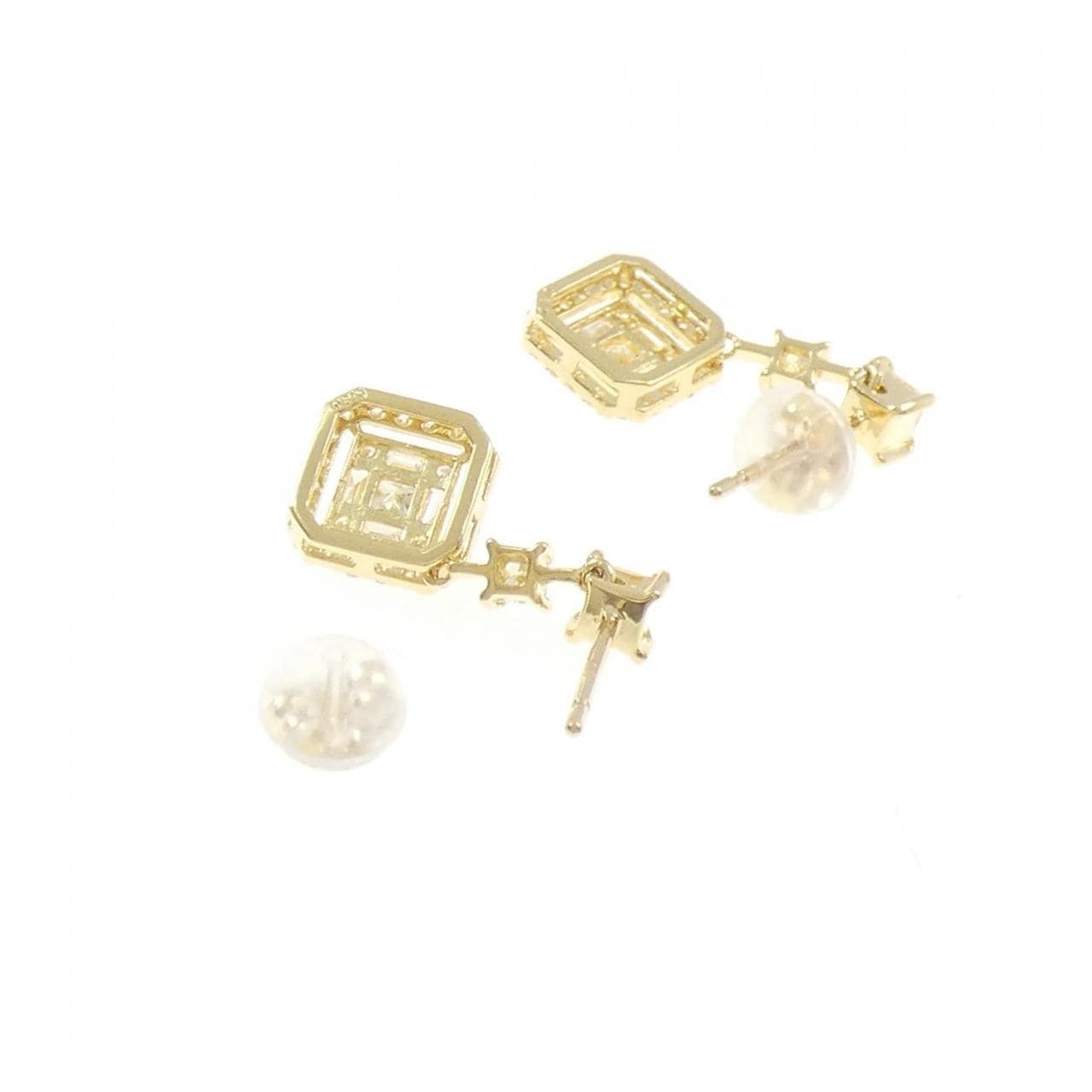 K18YG ダイヤモンド ピアス 0.60CT