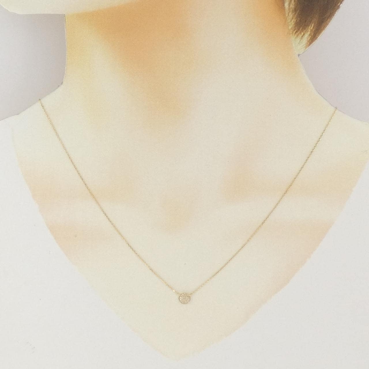 アガット ダイヤモンド ネックレス 0.04CT