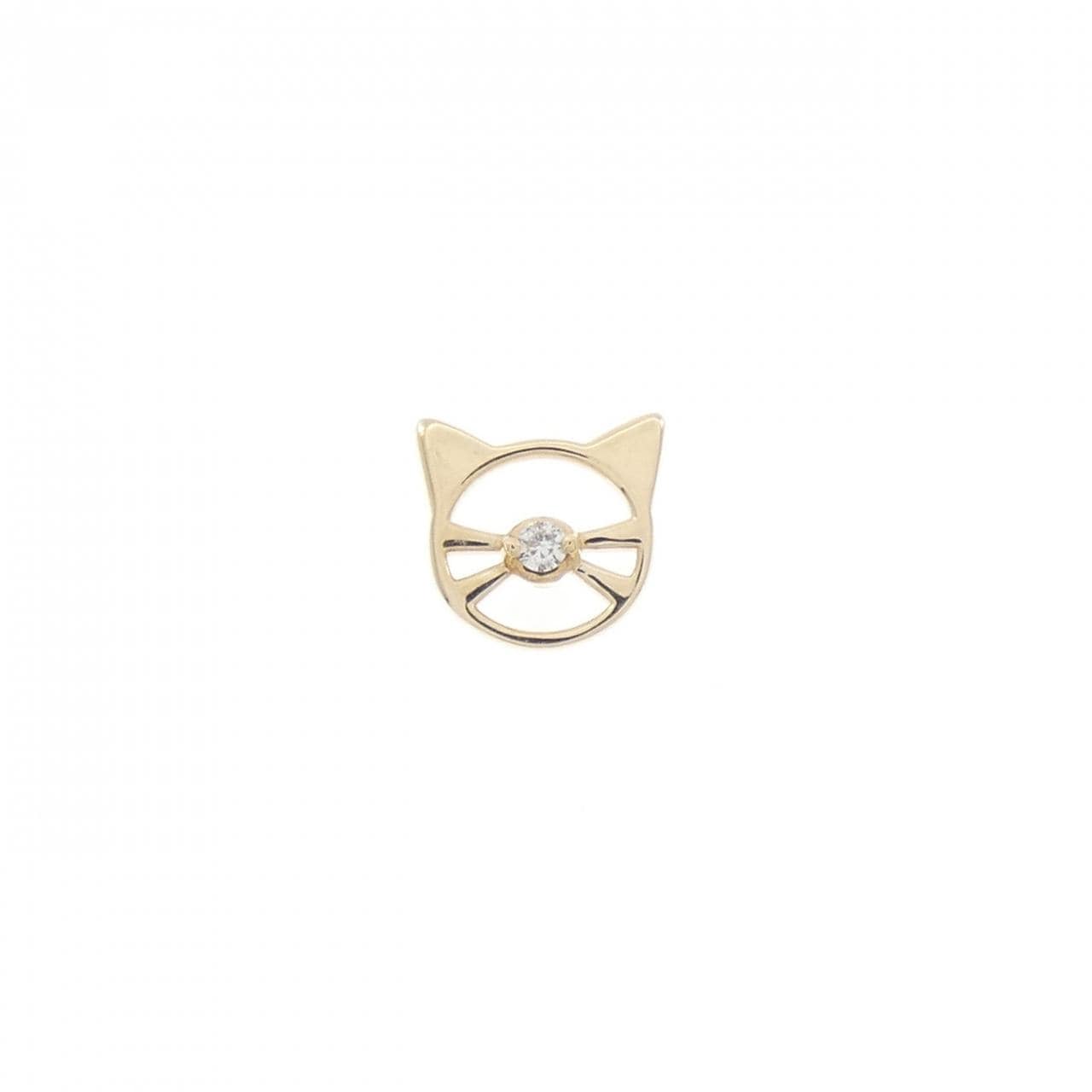 スタージュエリー キャット ダイヤモンド ピアス 0.01CT 片耳