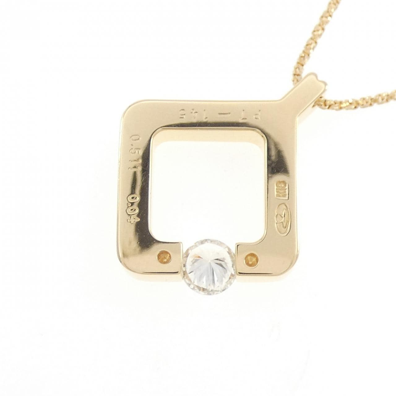 K18YG ダイヤモンド ネックレス 0.511CT