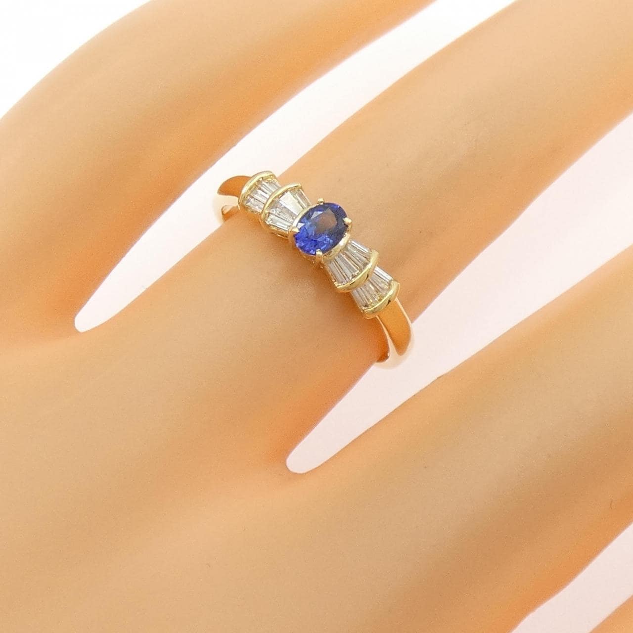 K18YG サファイヤ リング