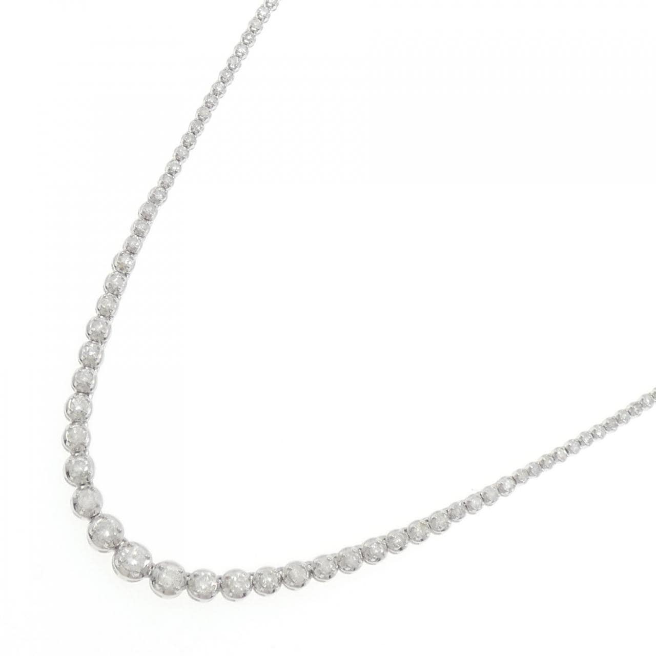 PT950 ダイヤモンド ネックレス 3.00CT