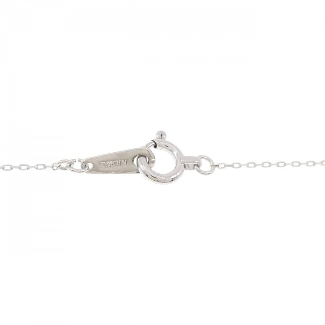 K10WG リボン 淡水パール ネックレス