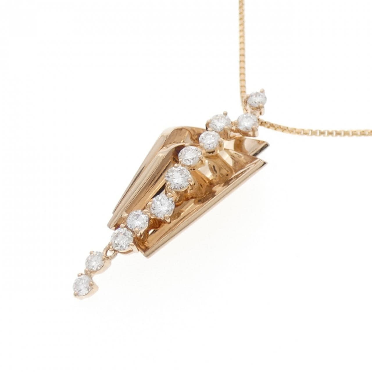 K18PG ダイヤモンド ネックレス 0.60CT