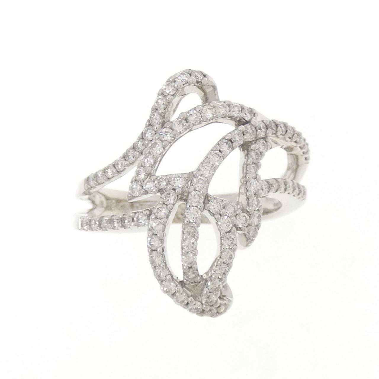 K18WG ダイヤモンド リング 0.70CT