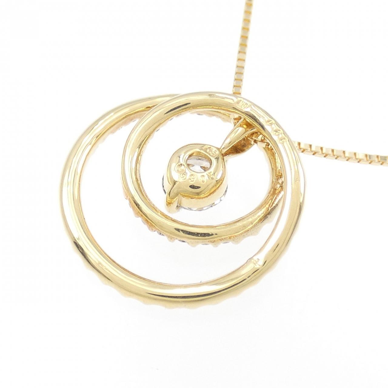 K18YG ダイヤモンド ネックレス 0.305CT