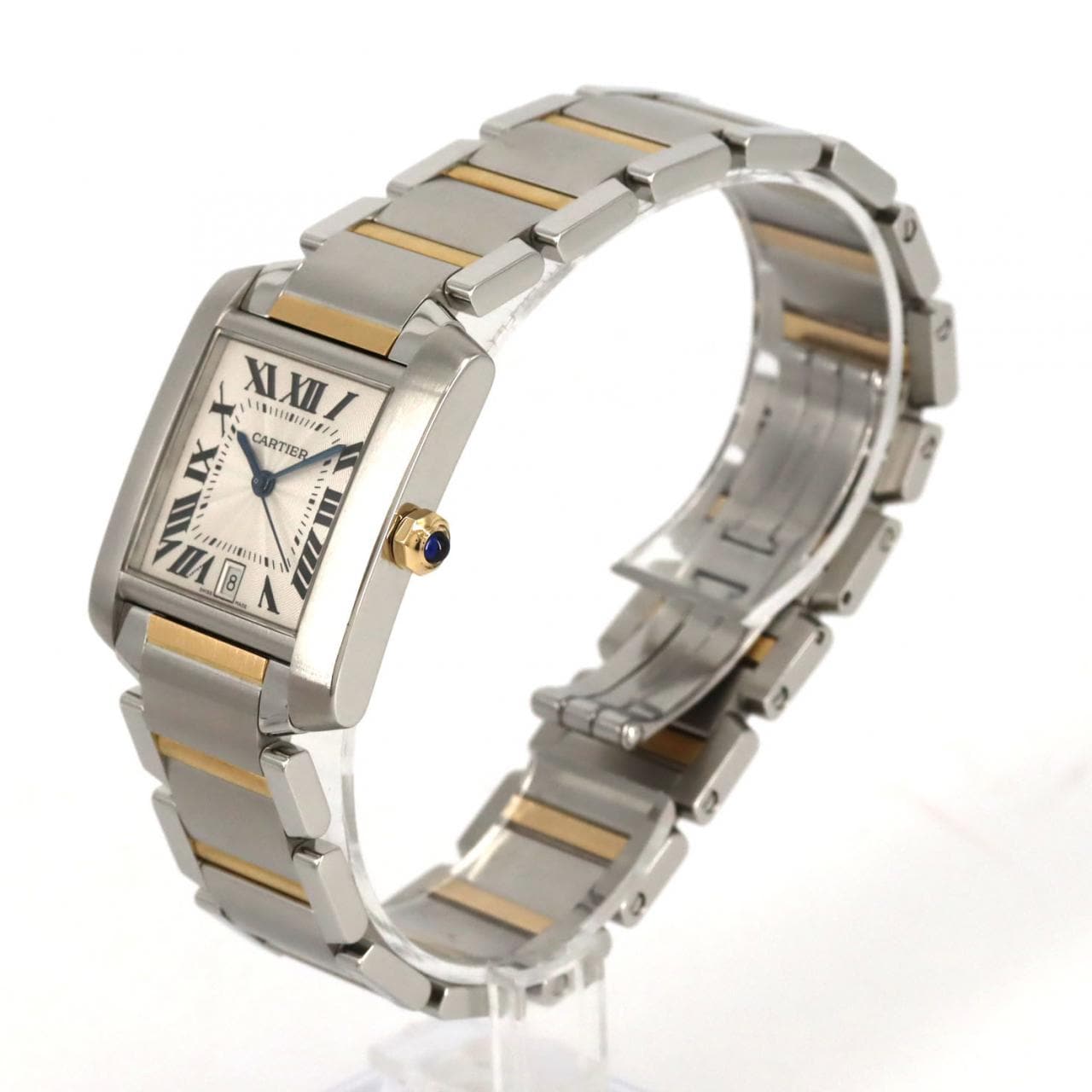 カルティエ タンクフランセーズLM コンビ W51005Q4 SSxYG 自動巻