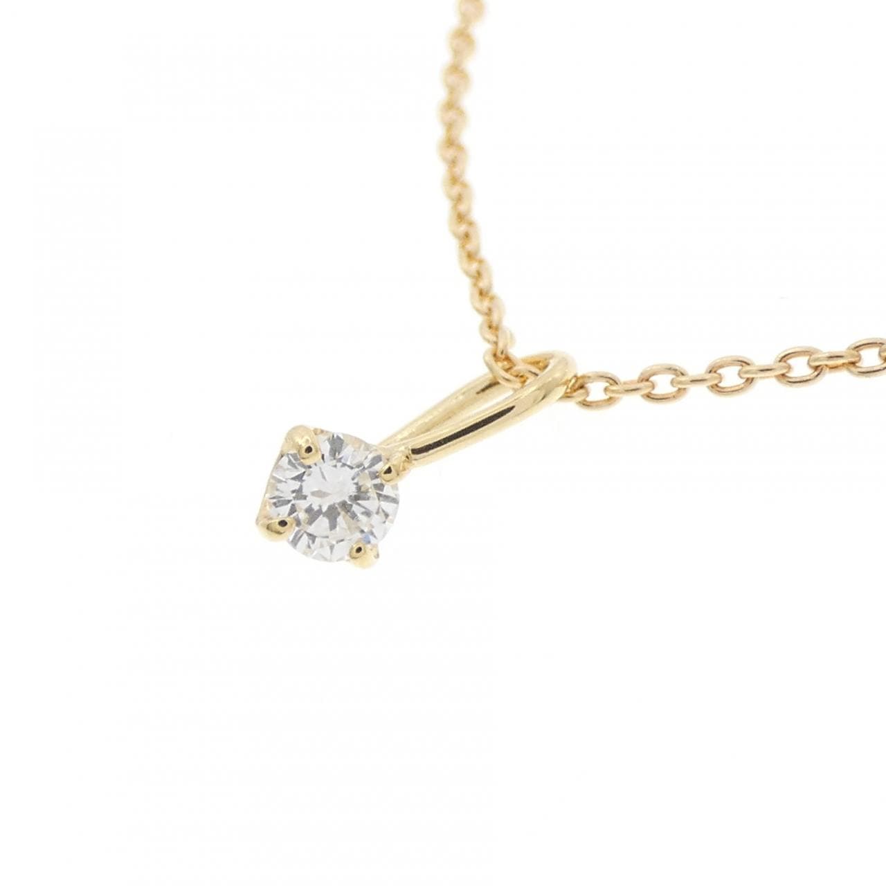 K18YG ダイヤモンド ネックレス 0.10CT