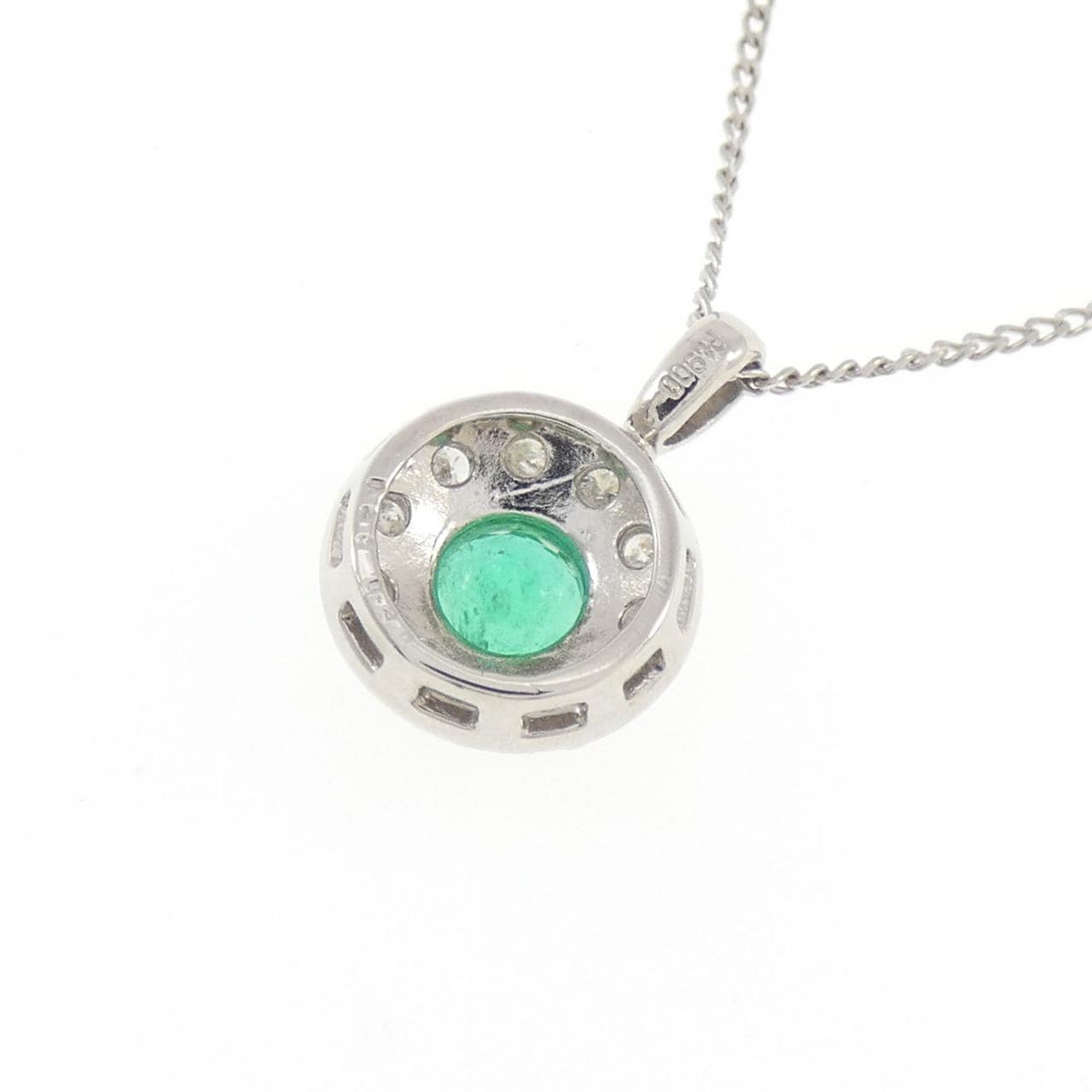 PT900/PT850 エメラルド ネックレス 0.23CT