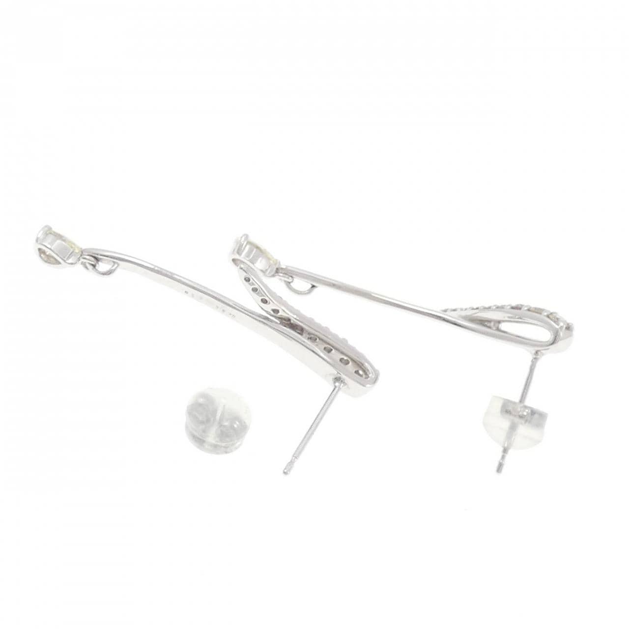 PT900 ダイヤモンド ピアス 0.40CT