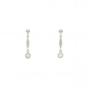 PT900 ダイヤモンド ピアス 0.16CT