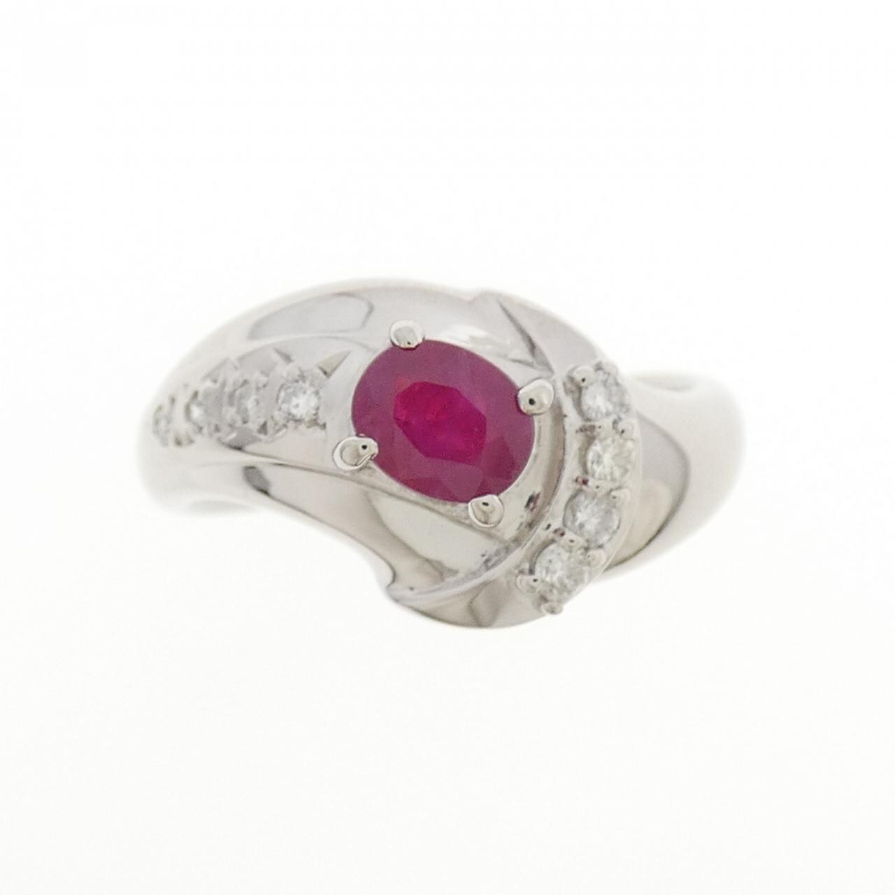 PT850 ルビー リング 0.59CT