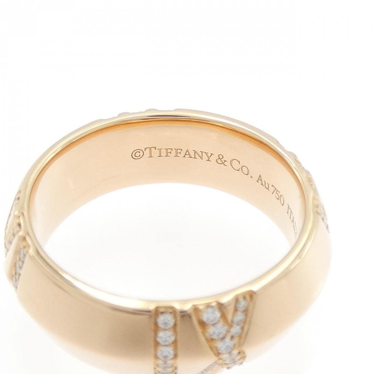 ティファニー アトラス X クローズド ワイド リング 0.20CT