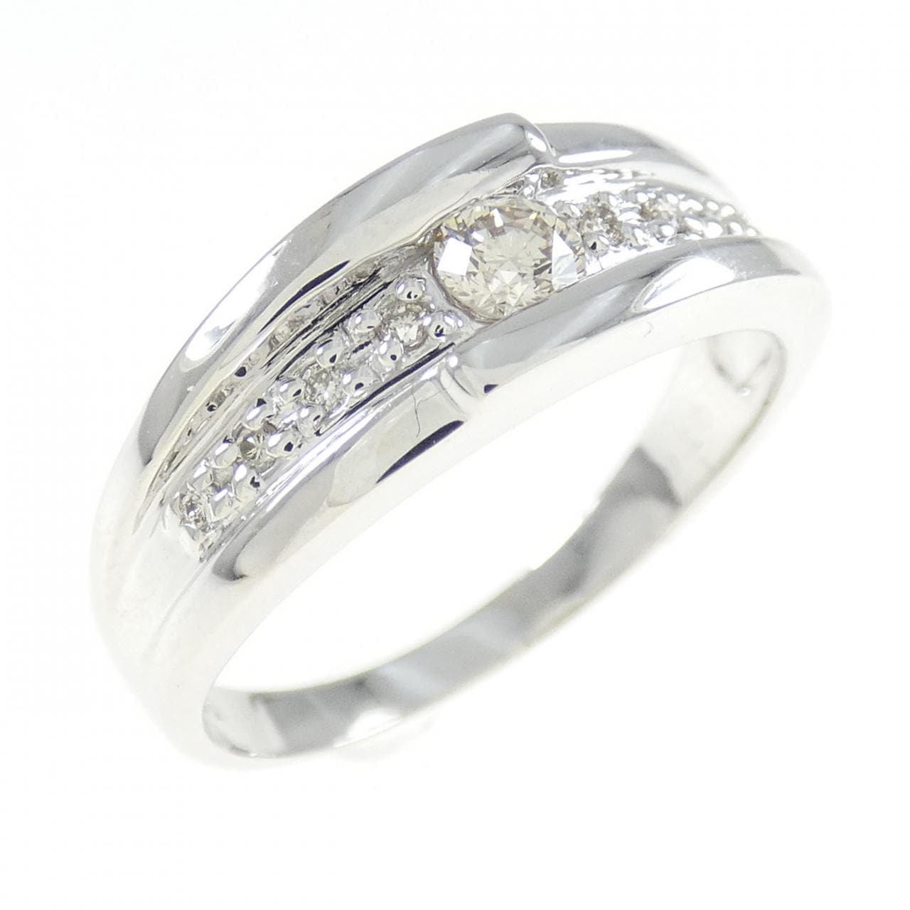K18WG ダイヤモンド リング 0.20CT