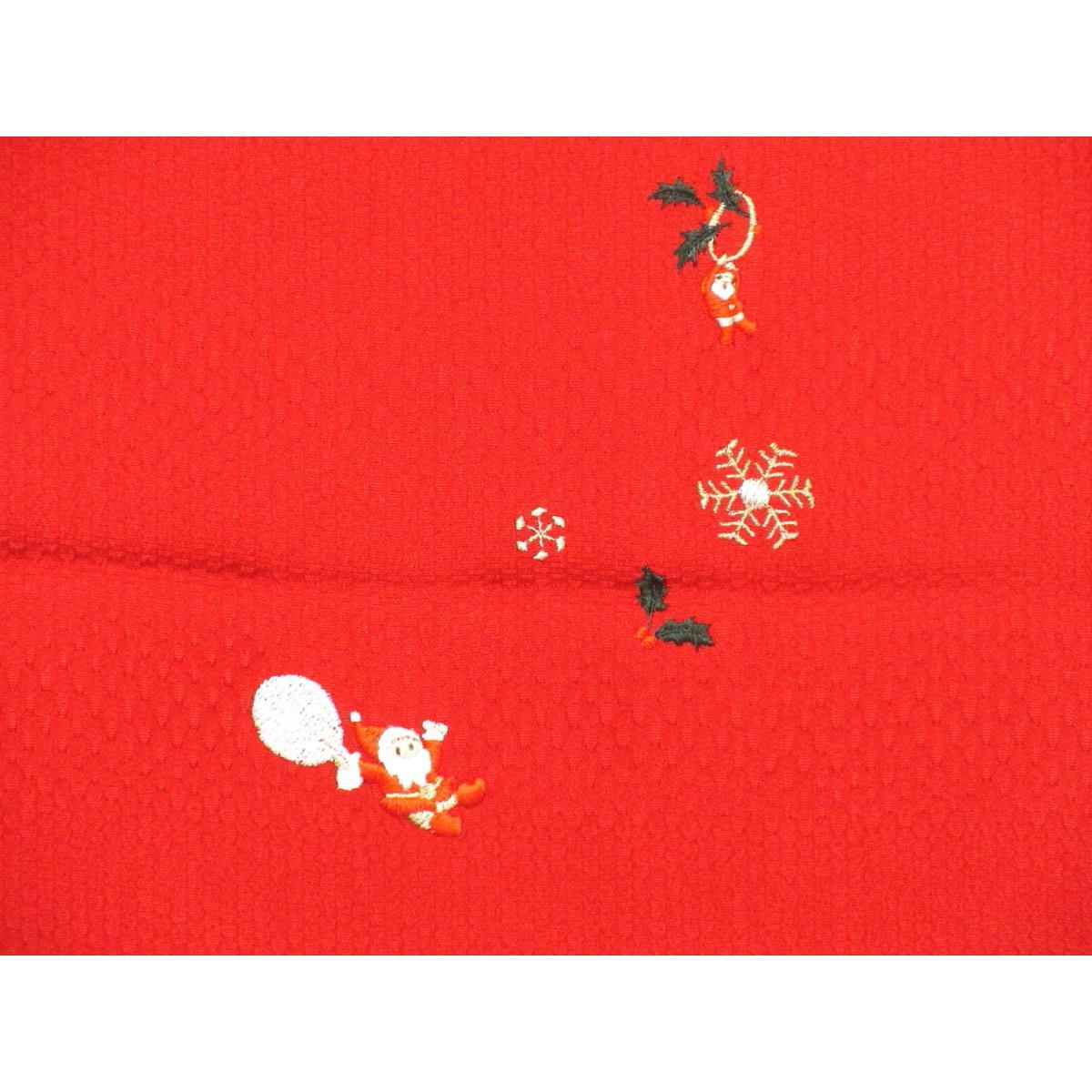 【新品】帯揚　クリスマス