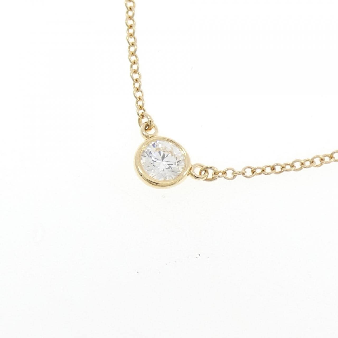 ティファニー バイザヤード ネックレス 0.20CT F VVS1 EXT