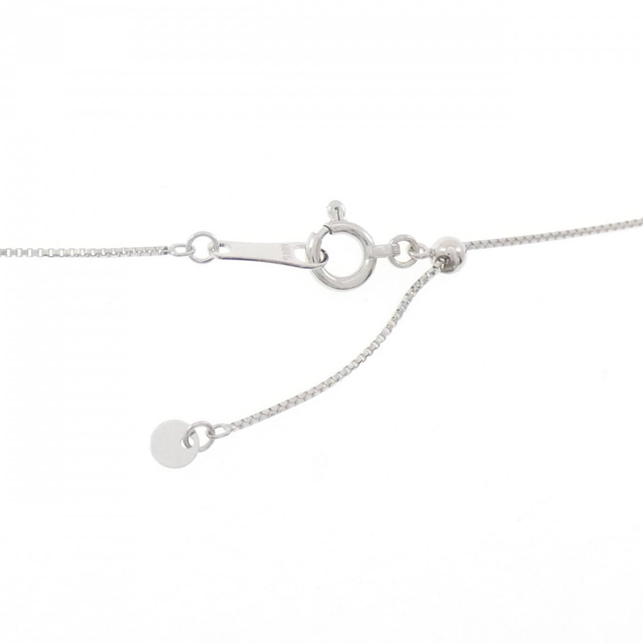 K18WG ダイヤモンド ネックレス 0.12CT