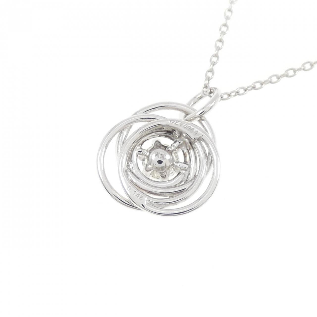 K18WG ダイヤモンド ネックレス 0.145CT