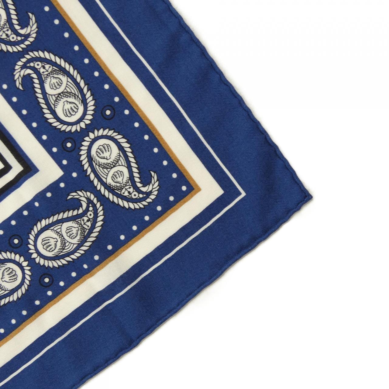エルメス HERMES TATOUAGES MARINS BANDANA H243374S カレジェアン140 ショール