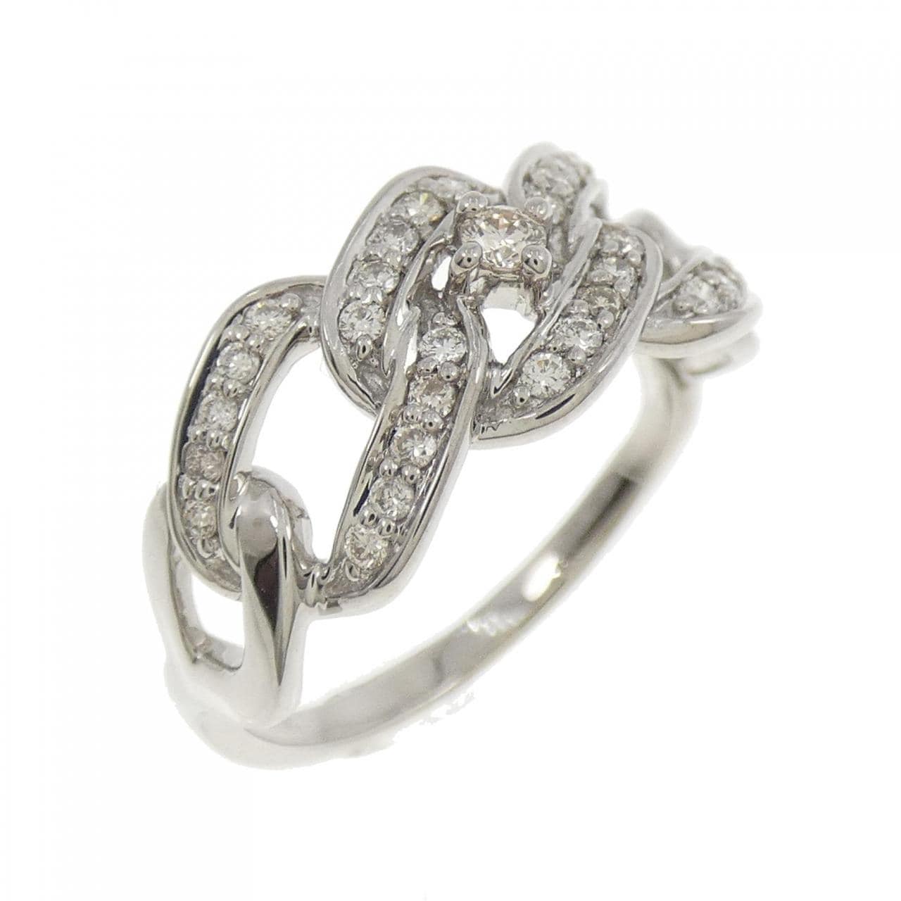 K18WG ダイヤモンド リング 0.28CT