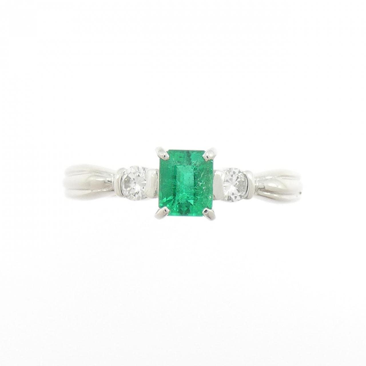 PT900 エメラルド リング 0.44CT