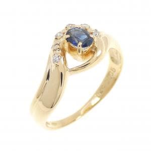 K18YG サファイヤ リング 0.24CT