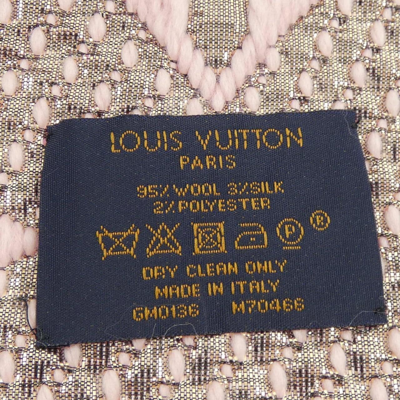 ルイヴィトン LOUIS VUITTON エシャルプ ロゴマニア シャイン M70466 MUFFLER