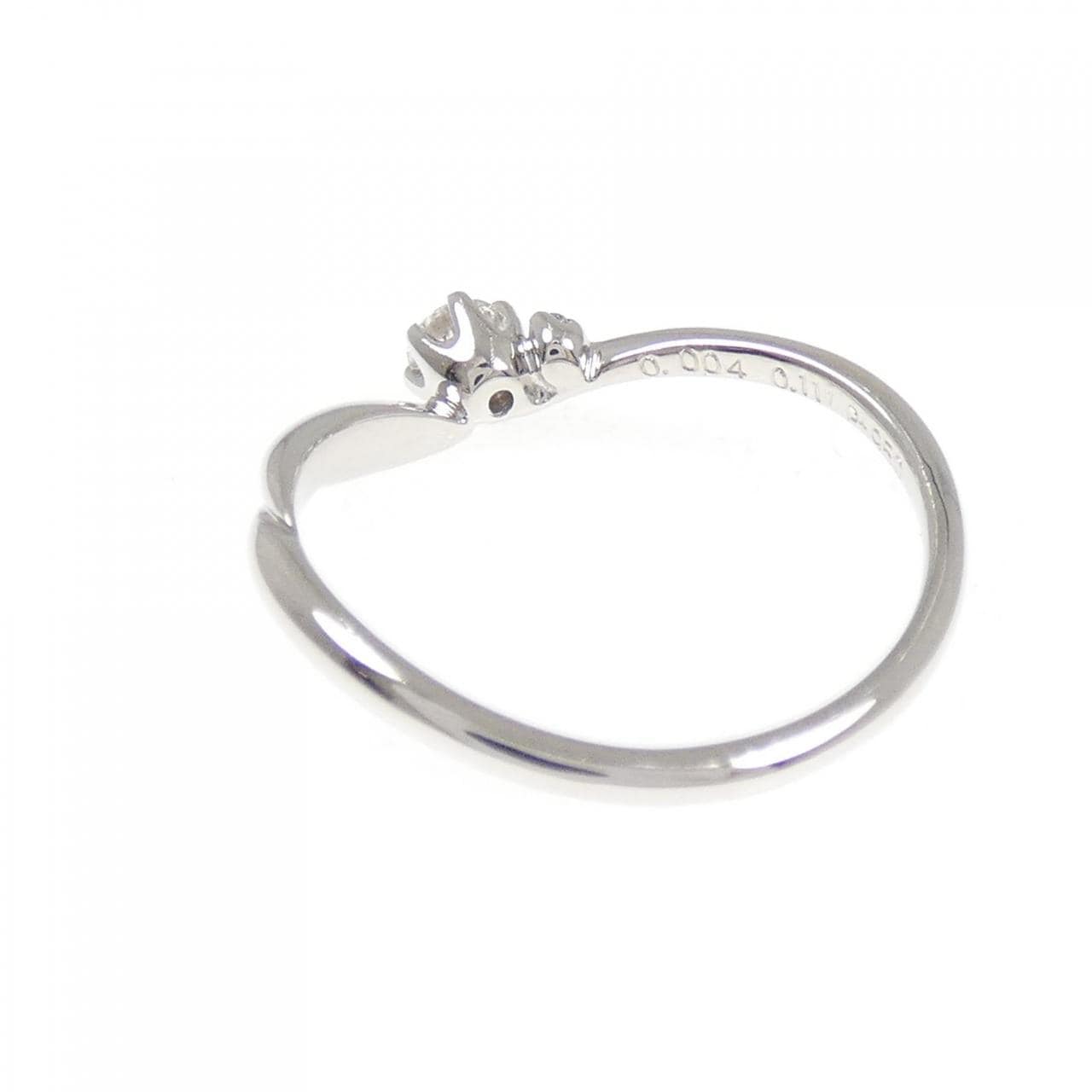 PT950 ダイヤモンド リング 0.111CT