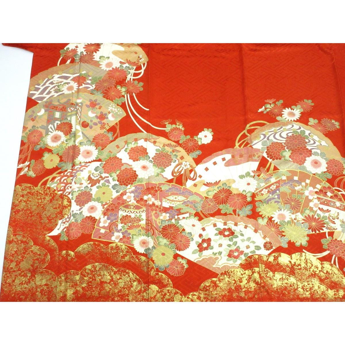 振袖　友禅金彩加工　きもの・長襦袢　２点セット