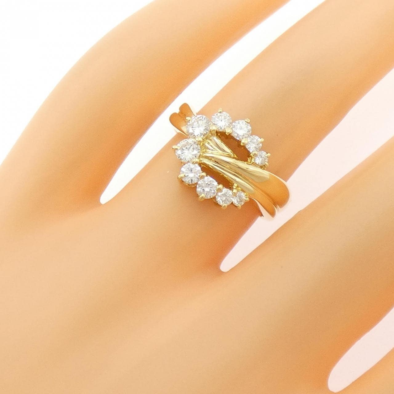 K18YG ダイヤモンド リング 0.54CT