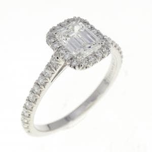 ティファニー ソレスト エメラルドカット リング 0.59CT G VS1