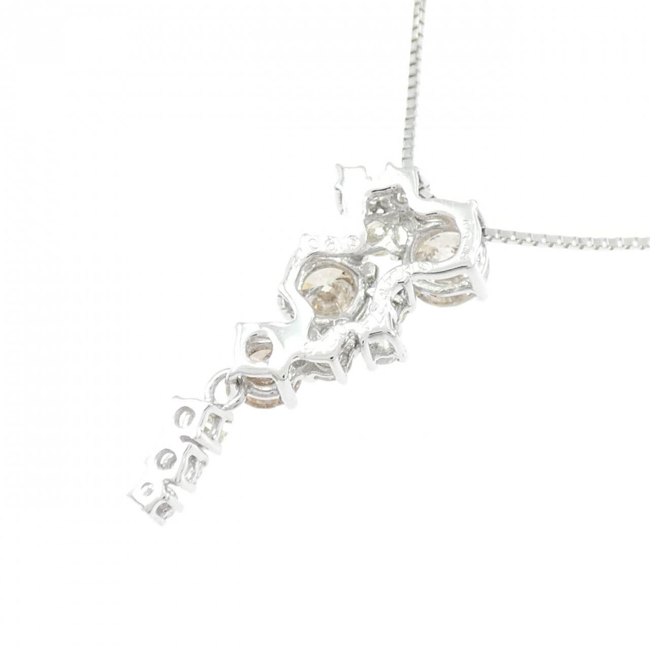 K18WG ダイヤモンド ネックレス 1.221CT