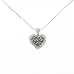 750WG/K18WG ハート アレキサンドライト ネックレス 0.42CT
