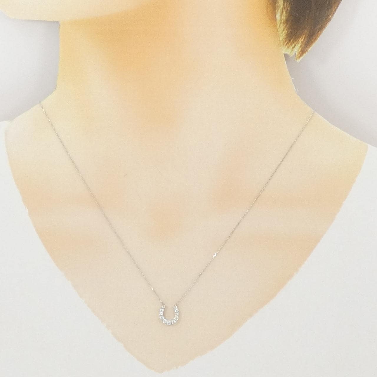 ポンテヴェキオ ホースシュー ダイヤモンド ネックレス 0.20CT