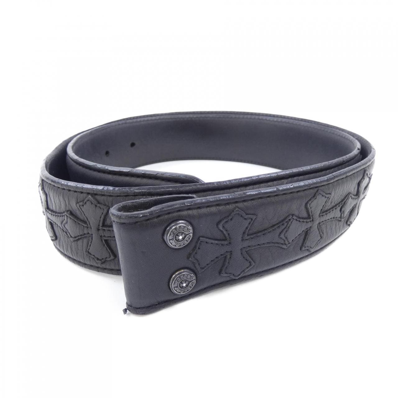 クロムハーツ CHROME HEARTS 1.5 STRAP CEMETERY CROSS 2241 304 8025 BELT