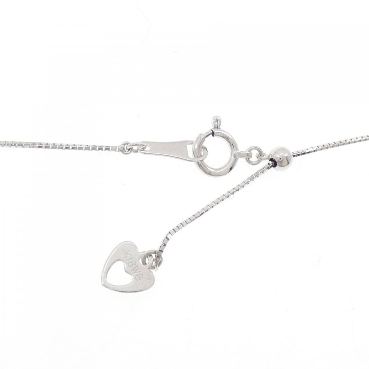 K18WG ダイヤモンド ネックレス 0.40CT