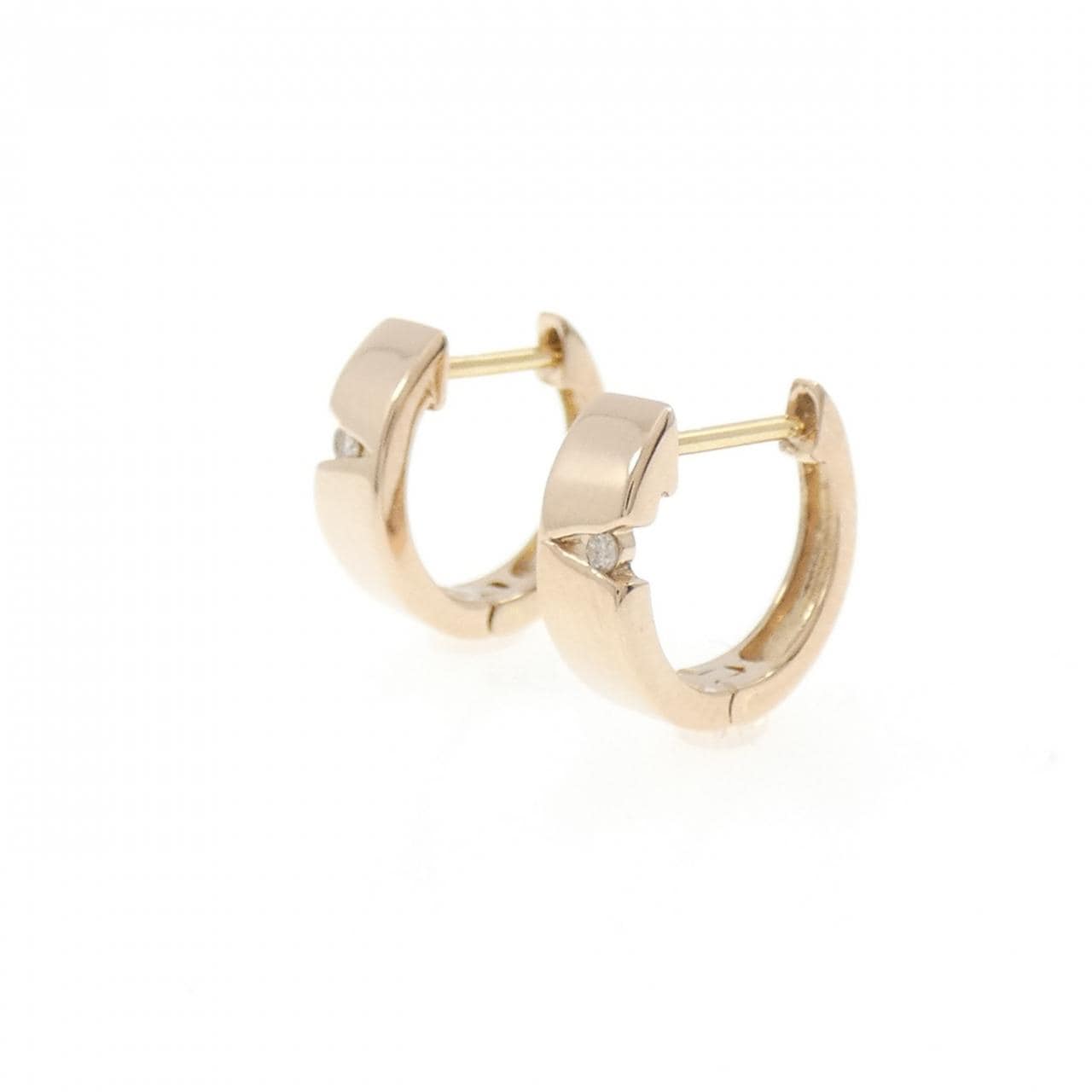 K18PG ダイヤモンド ピアス 0.02CT