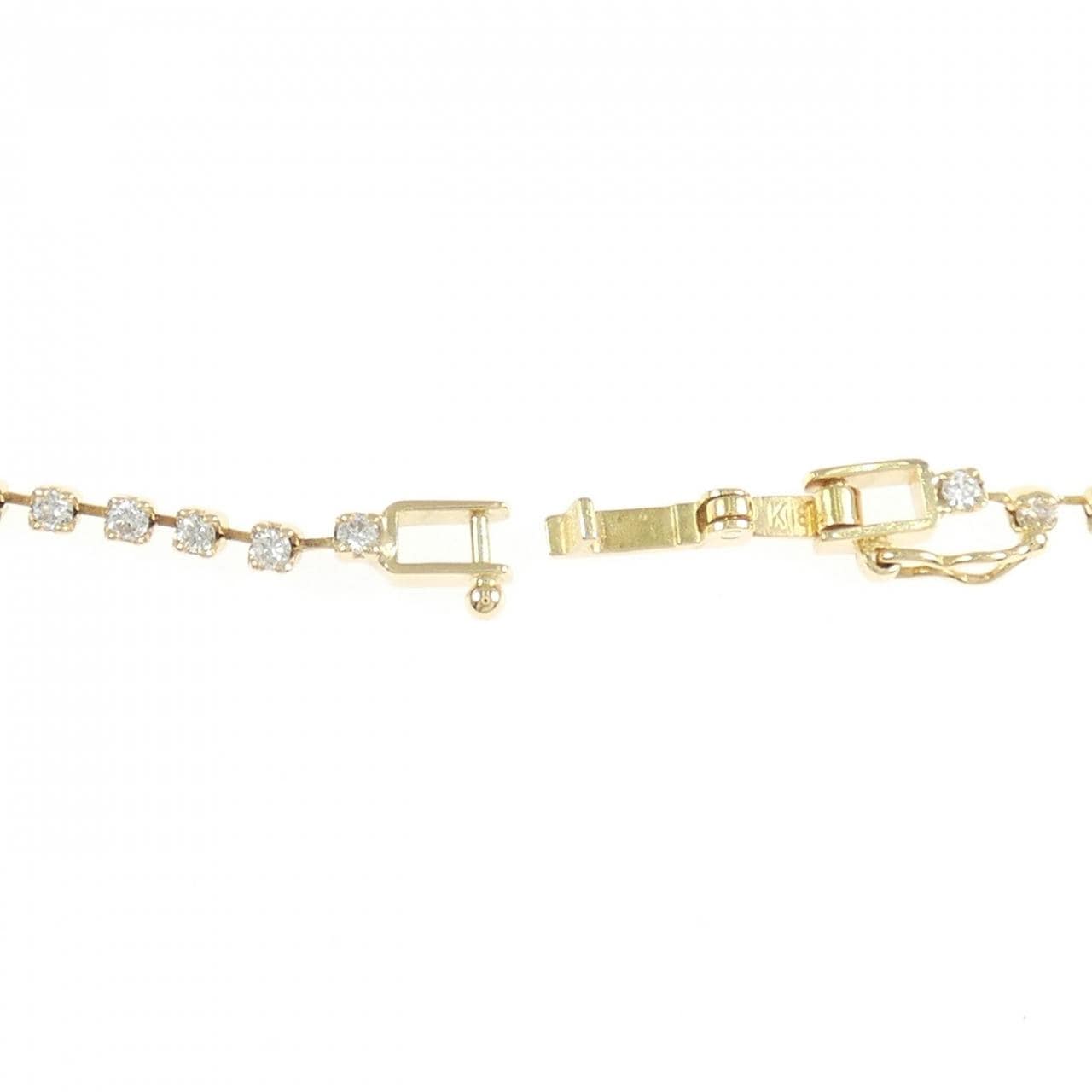 K18YG ダイヤモンド ブレスレット 1.00CT