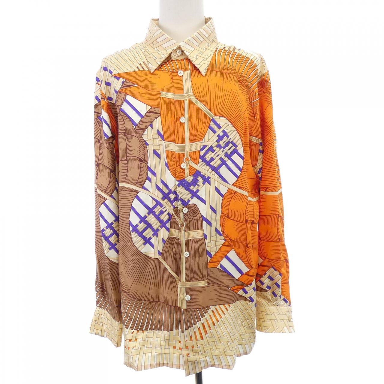 エルメス HERMES CHEMISE SUR MESURE シャツ