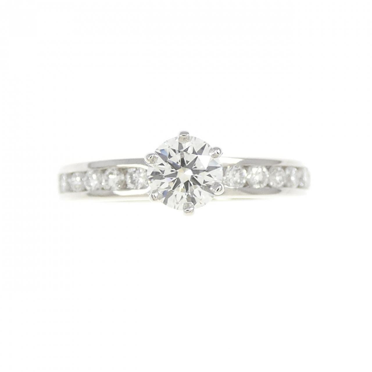 ティファニー ソリティア チャネルセッティング リング 0.31CT I VVS1 3EXT