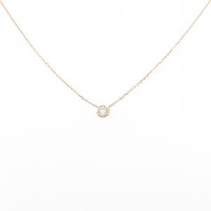 スタージュエリー ムーンセッティング ネックレス 0.10CT