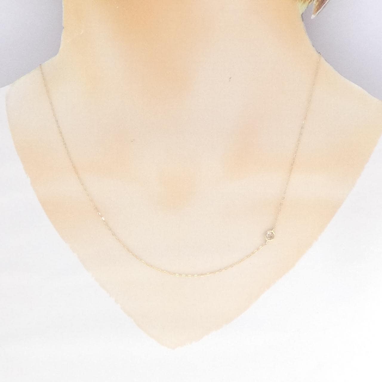 ジーエスティービー ダイヤモンド ネックレス 0.10CT