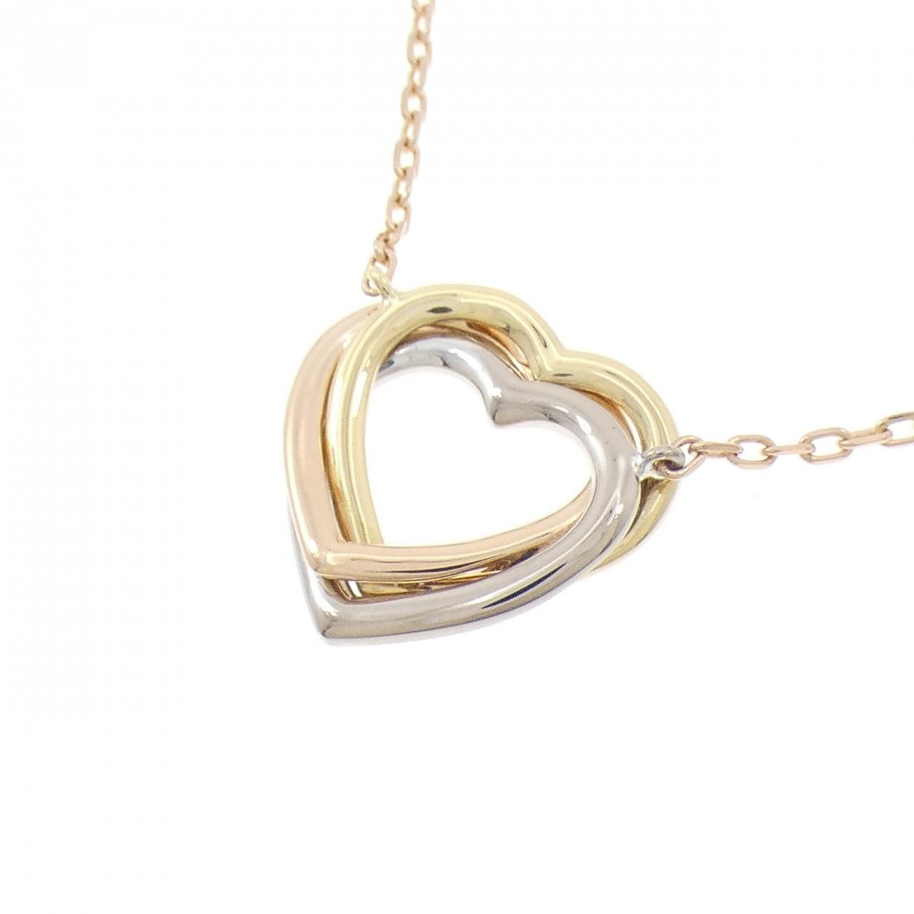 カルティエ トリニティ ハート ネックレス